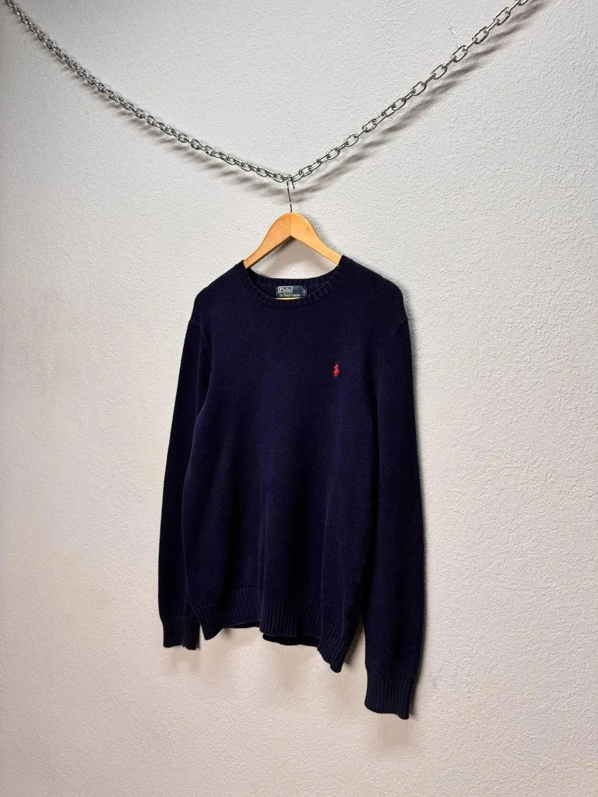 Polo Ralph Lauren Polo Ralph Lauren Cable Knit wool blue sweater Size US M / EU 48-50 / 2 - 3 Thumbnail