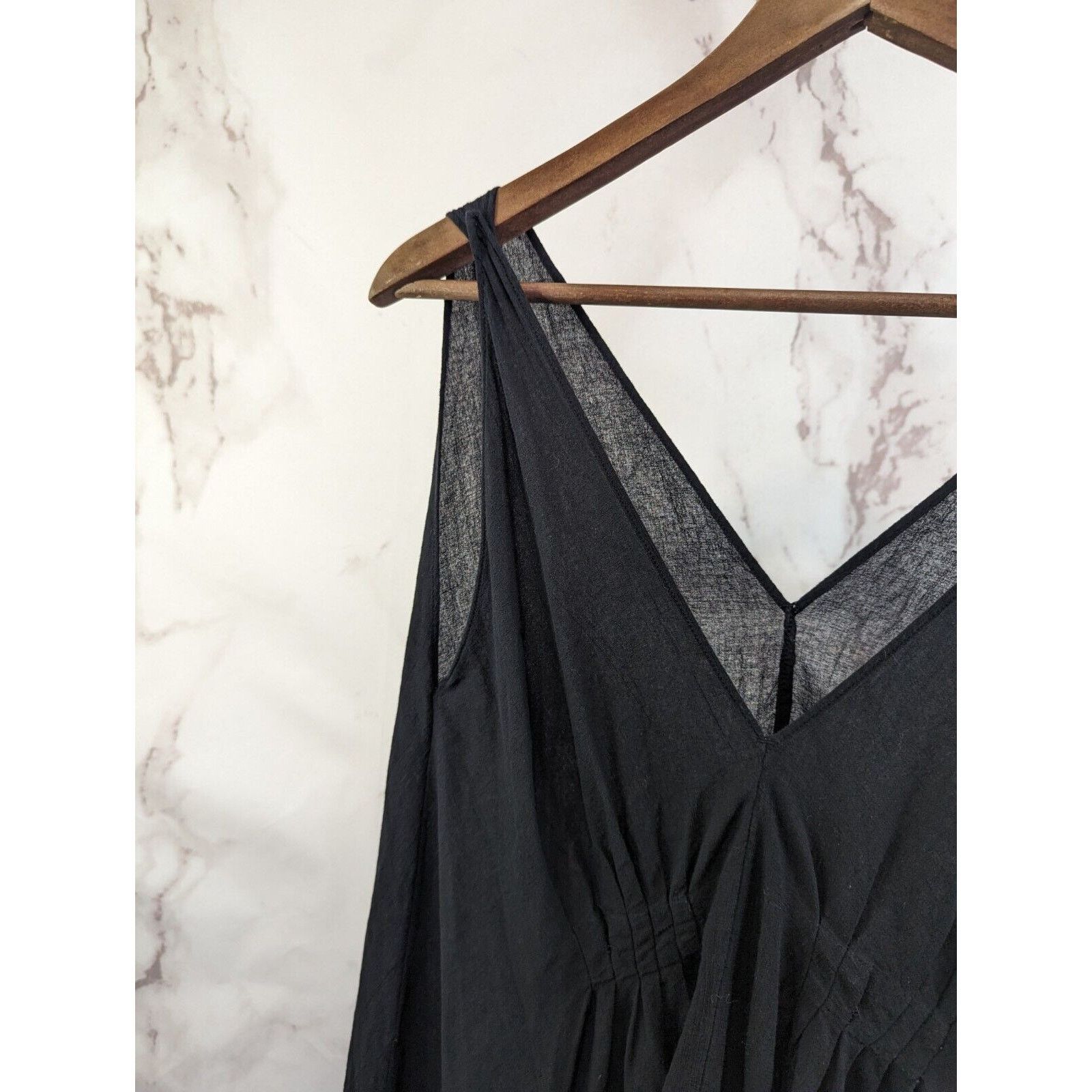 & Other Stories & Other Stories Dress Womens 2 XS Black Crepe Flowy Size XS / US 0-2 / IT 36-38 - 2 Thumbnail