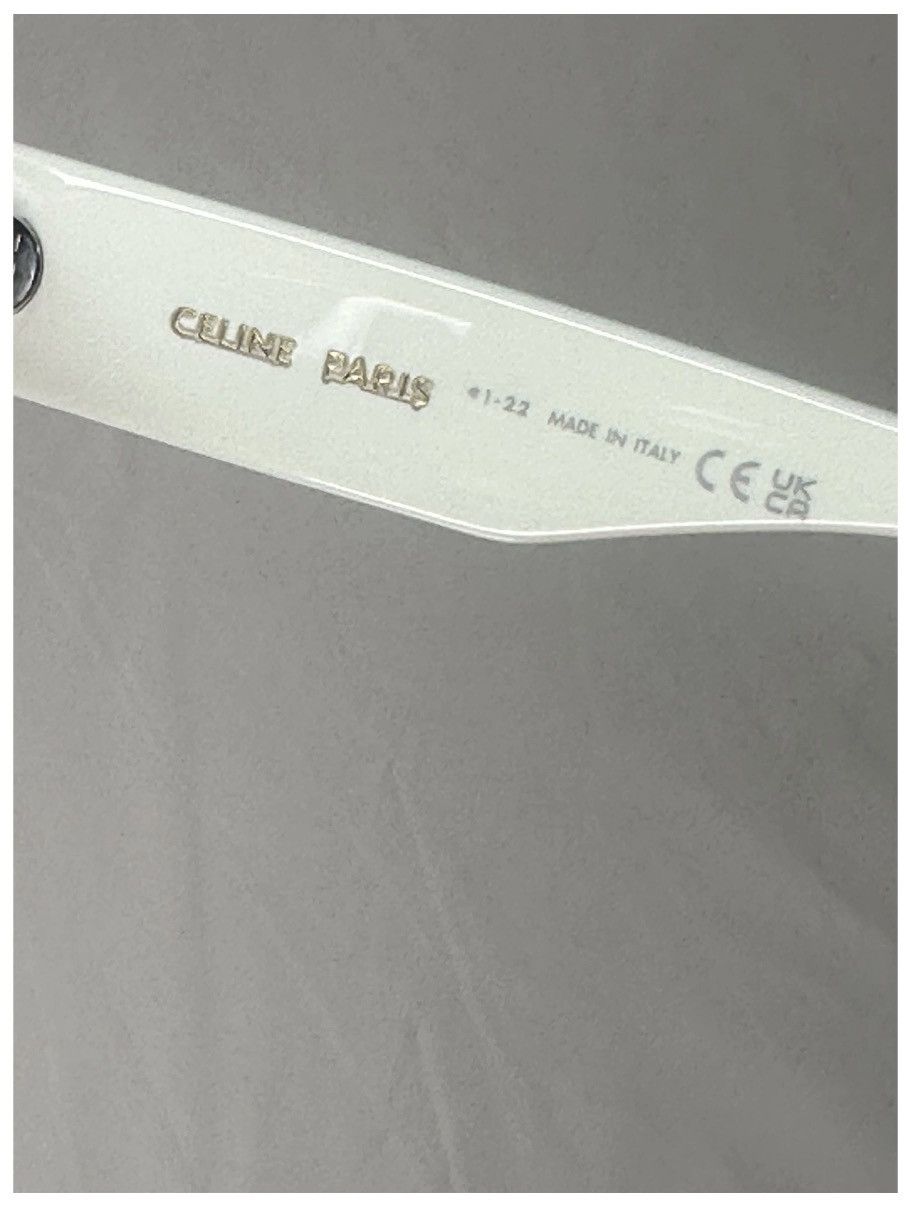Celine Authentic Celine White Sunglasses & Case with strap 💖 Size ONE SIZE - 6 Thumbnail