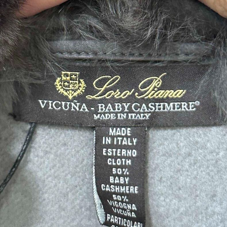 Loro Piana LORO PIANA Cashmere fur cloak coat Size M / US 6-8 / IT 42-44 - 4 Thumbnail