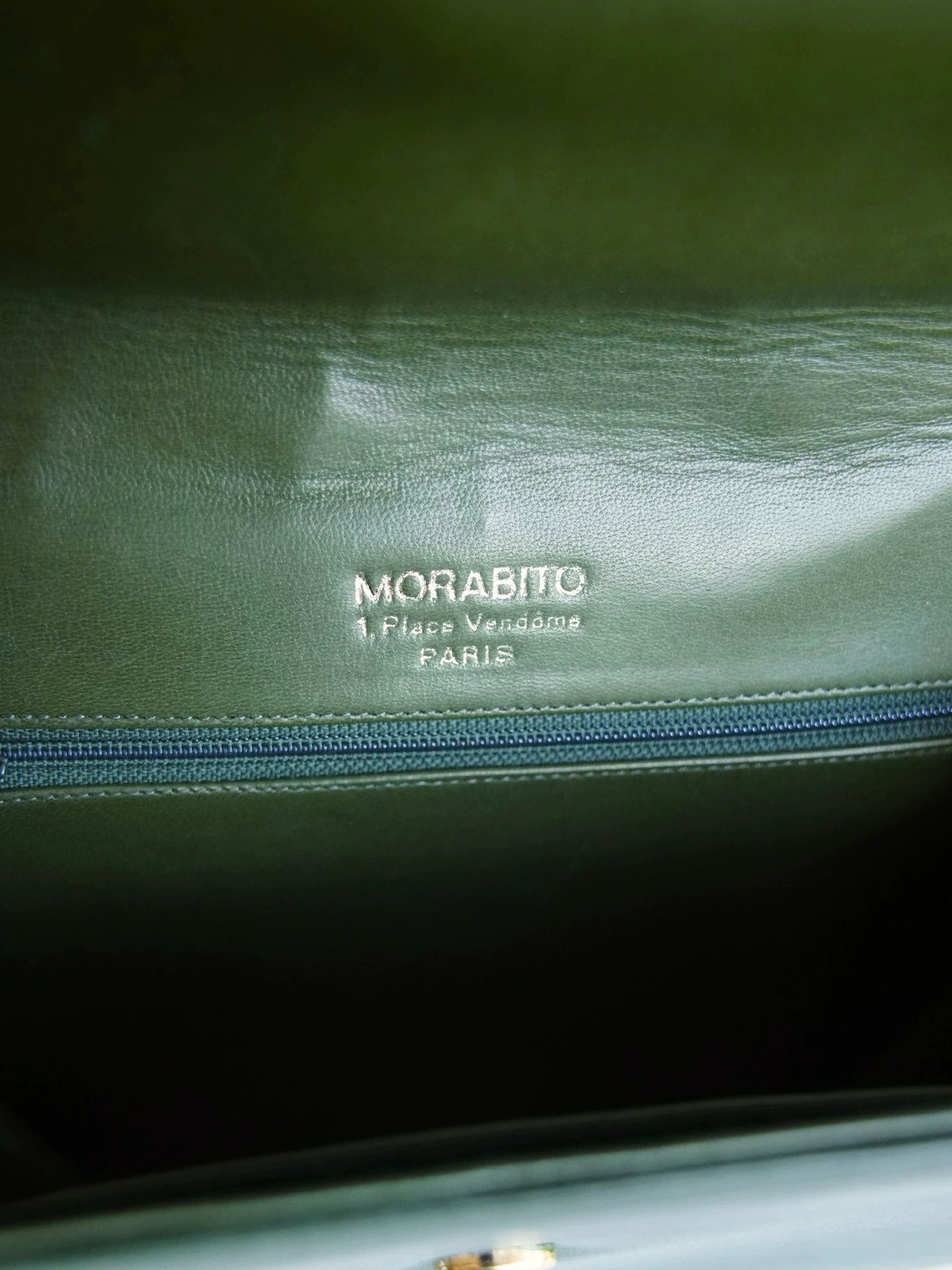 Other Morabito Vintage Dark Green 25x18 Expandable Handbag Size ONE SIZE - 9 Thumbnail