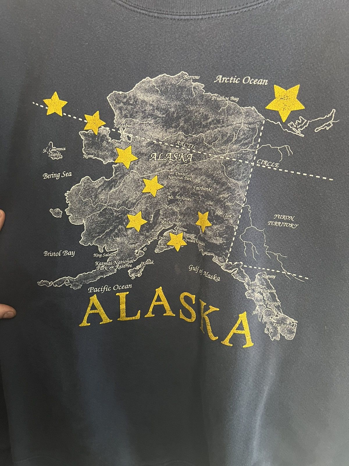 Tultex × Vintage 90s Alaska Vintage Souvenir crewneck Size US L / EU 52-54 / 3 - 5 Thumbnail