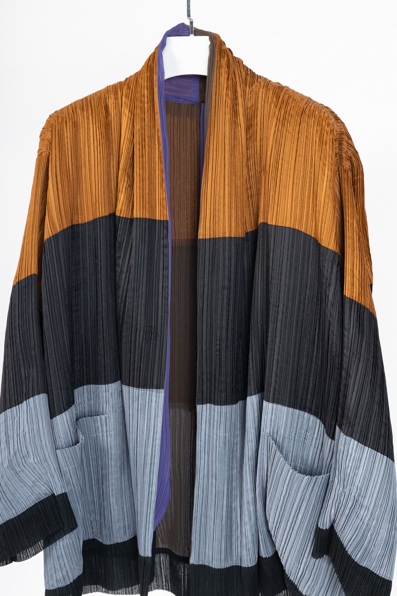 Issey Miyake Issey Miyake SS93 Reversible Striped Pleated Jacket Size M / US 6-8 / IT 42-44 - 3 Thumbnail