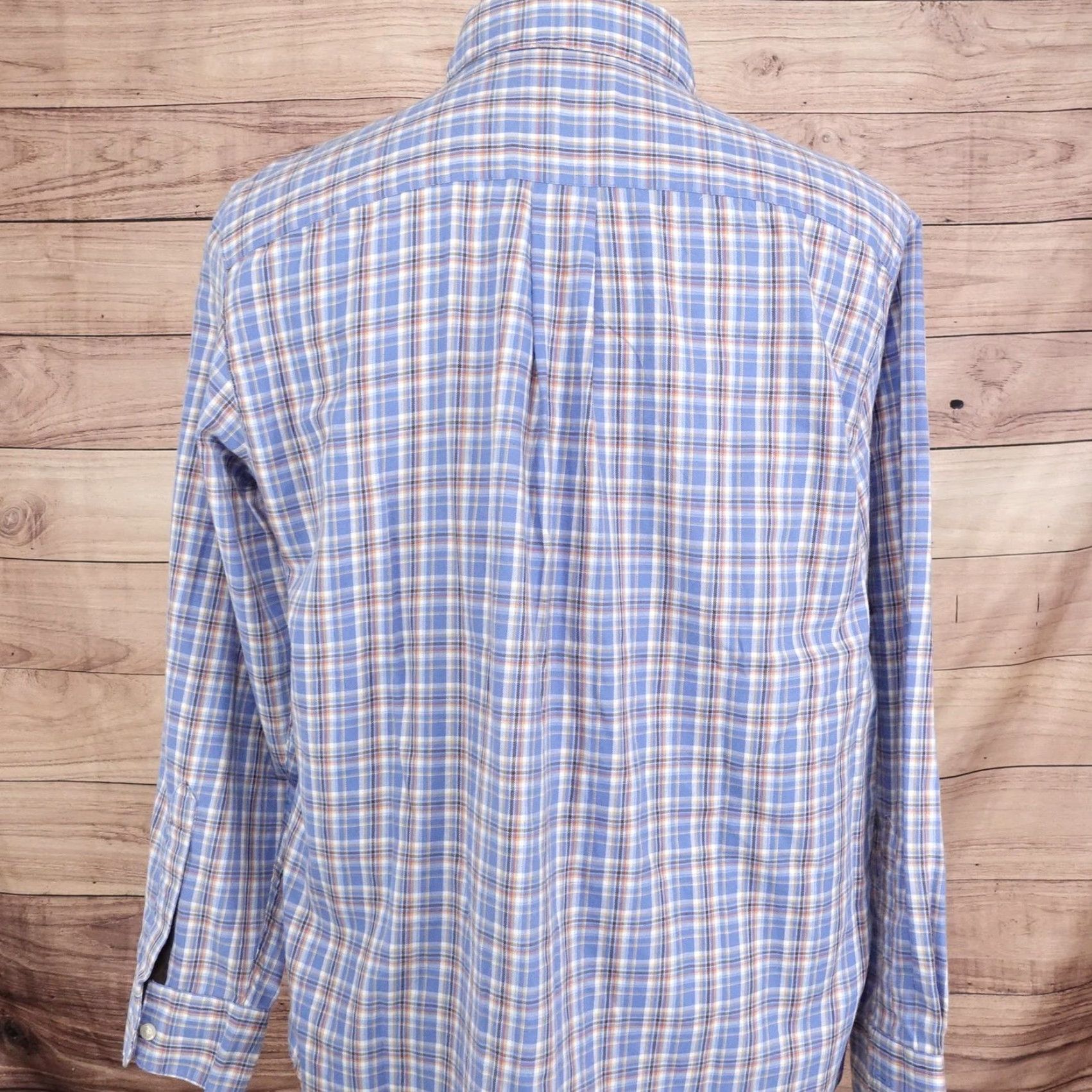 Chaps Chaps Shirt Mens Medium Blue Plaid Long Sleeve Button Down Casual Woven Size US M / EU 48-50 / 2 - 4 Thumbnail