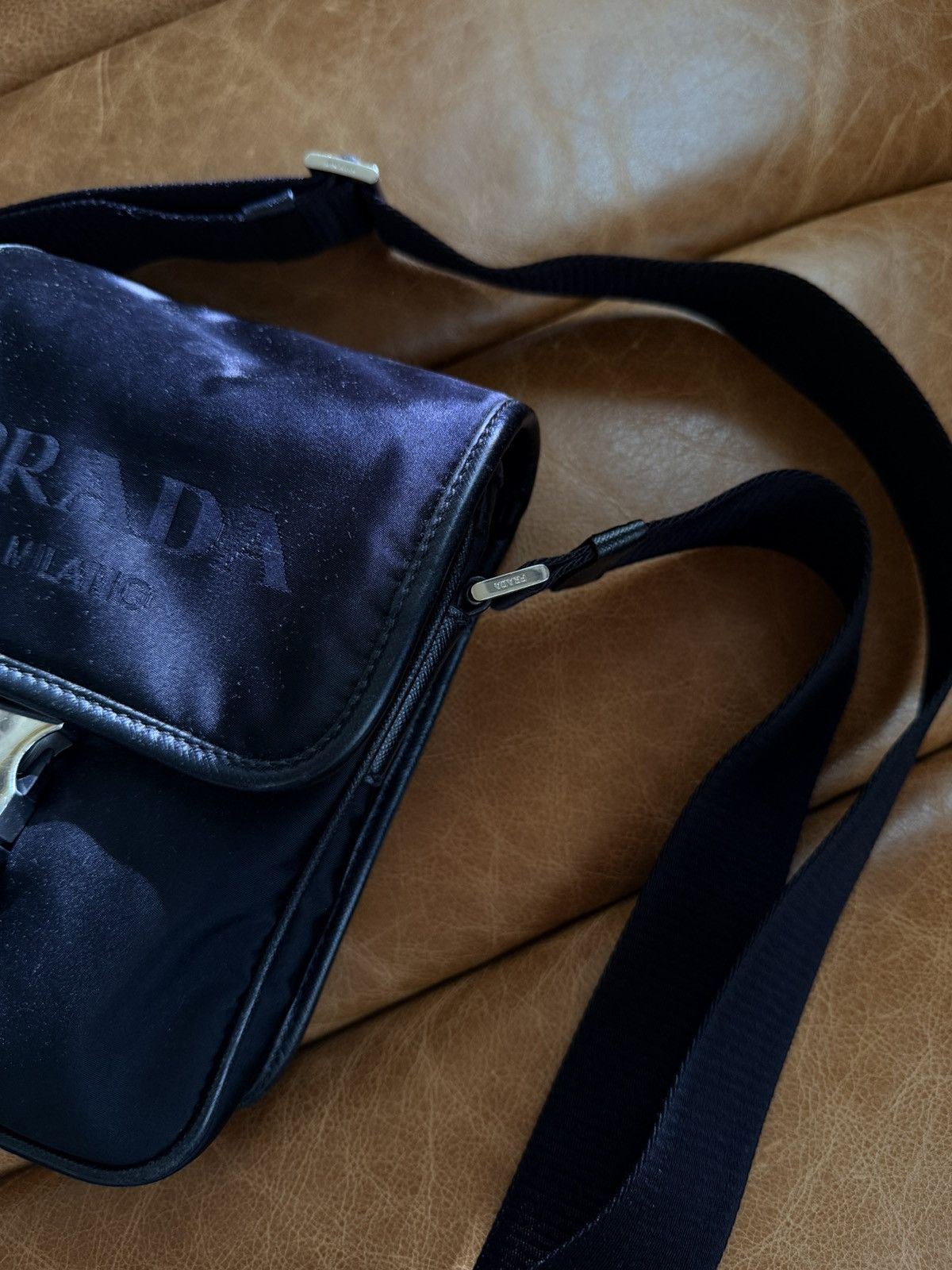 Prada Black Nylon Crossbody Bag Size ONE SIZE - 3 Thumbnail