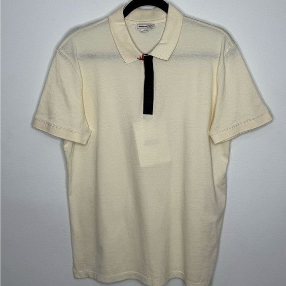Alexander McQueen Alexander McQueen Cotton Pique Polo Vanilla Men’s Medium Size US M / EU 48-50 / 2 - 1 Thumbnail