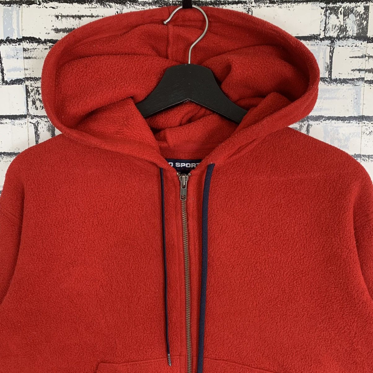 Designer Polo Sport Fleece Zipper Hoodie Size L / US 10 / IT 46 - 3 Thumbnail