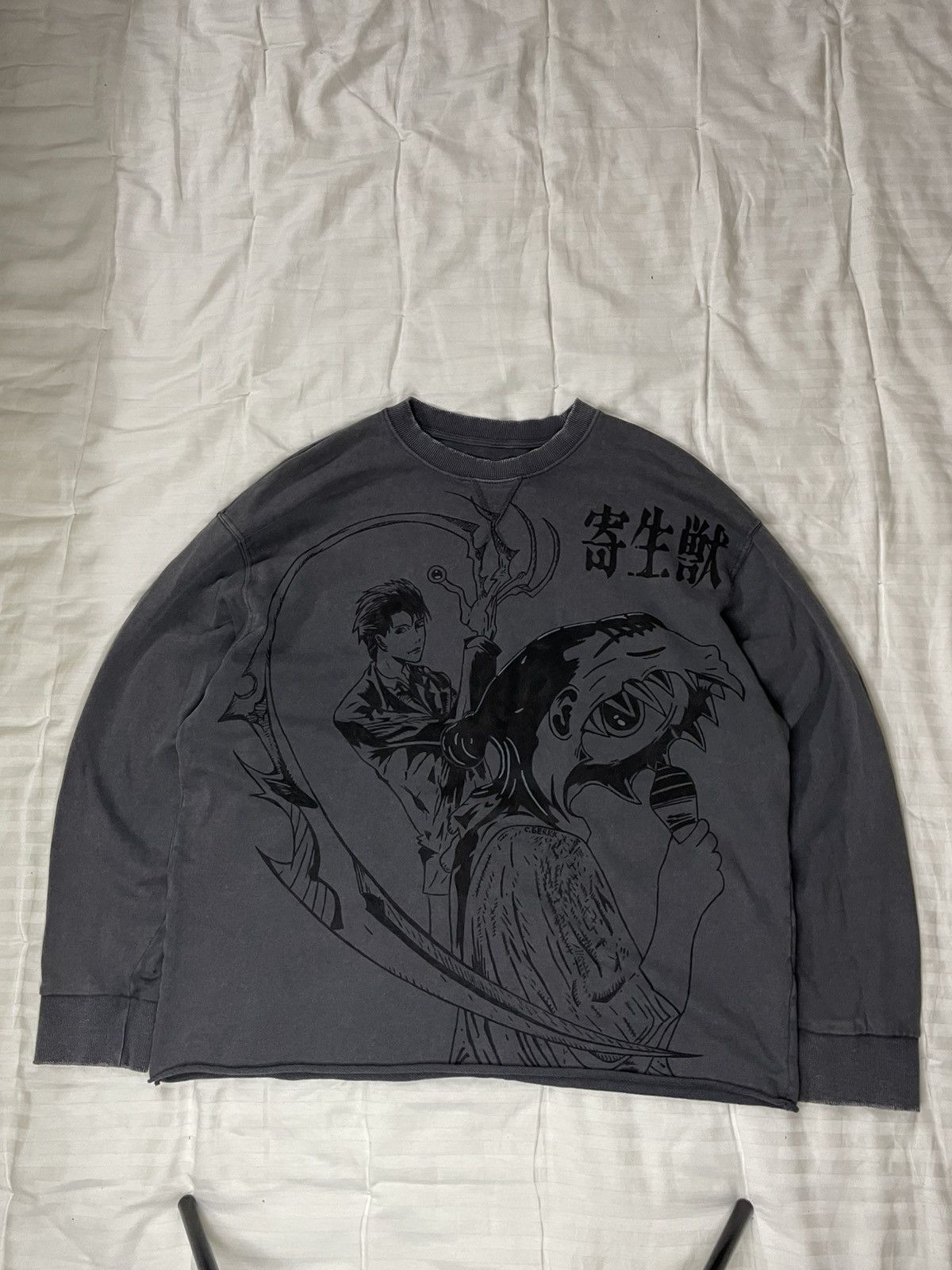 Anime Handmade Custom Anime Parasyte Sweatshirt Japanese Style Y2K Size US L / EU 52-54 / 3 - 1 Thumbnail