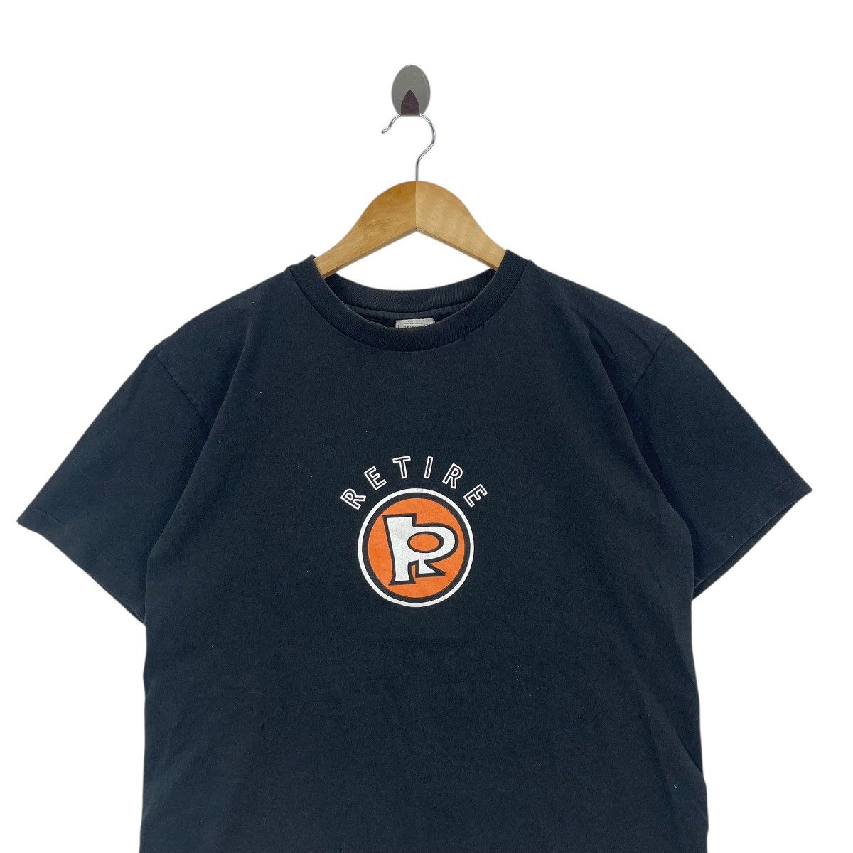 Vintage Vintage American Casual Retire Logo Workwear Tee Shirt Size US M / EU 48-50 / 2 - 3 Thumbnail