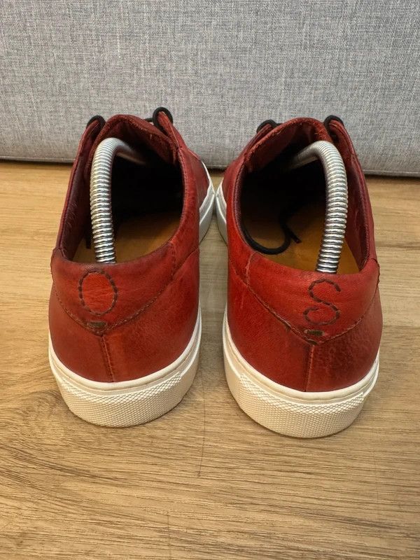 Oliver Sweeney Oliver Sweeney Grandola Dark Red Leather Low Top Sneakers 42 Size US 9 / EU 42 - 8 Thumbnail
