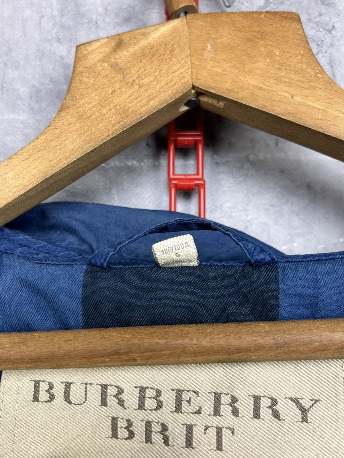 Burberry Men's Burberry Coat Blazer Blue L Cotton Men Brit Jacket Size US L / EU 52-54 / 3 - 12 Thumbnail