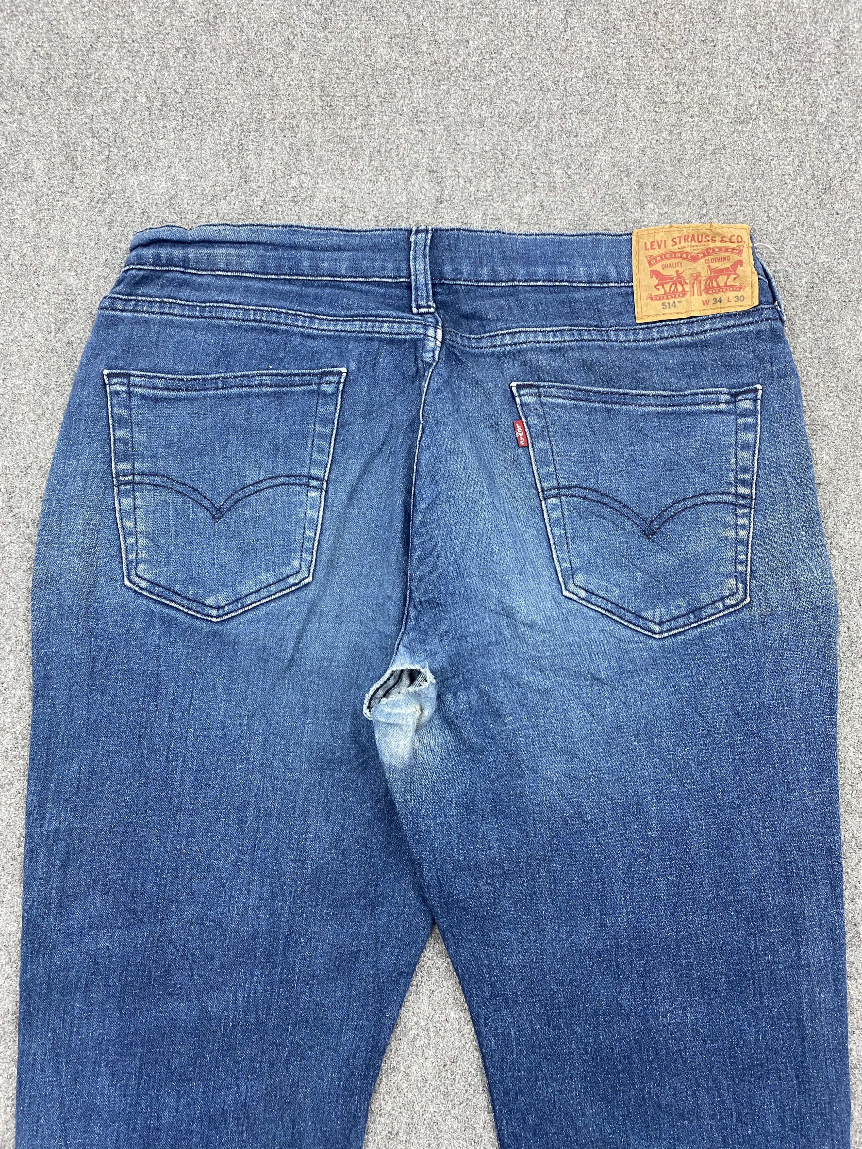 Levi's Vintage Levis 514 Faded Blue Jeans DP2700 Size US 35 - 4 Thumbnail
