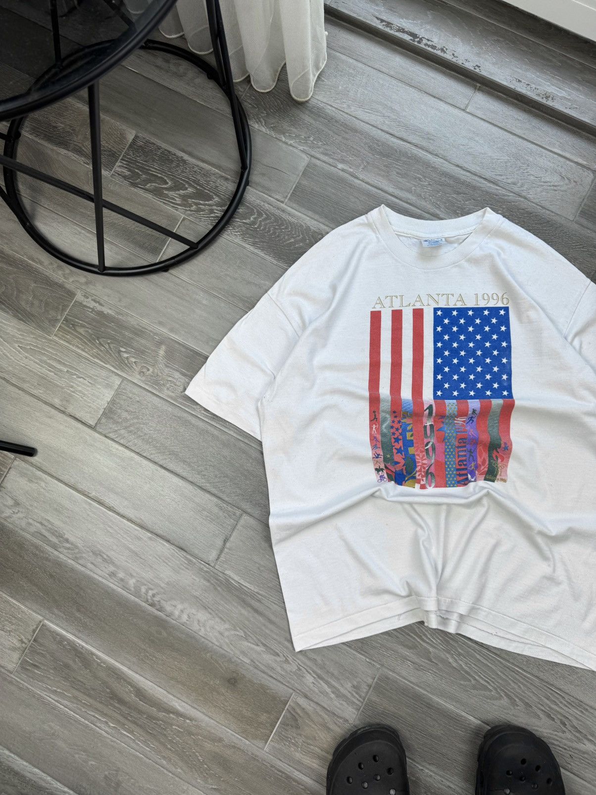 Champion Vintage 1996 Atlanta Olympic Games Champion T Shirt Tee Size US XL / EU 56 / 4 - 2 Thumbnail