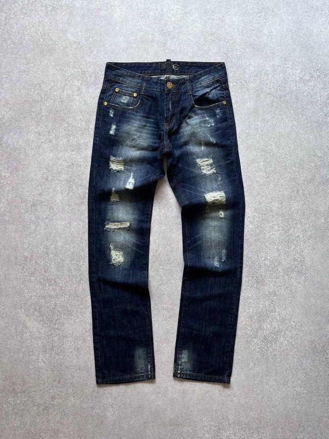 Just Cavalli Vintage Just Cavalli Patchwork Baggy Flared Jeans 30 Size US 30 / EU 46 - 2 Thumbnail