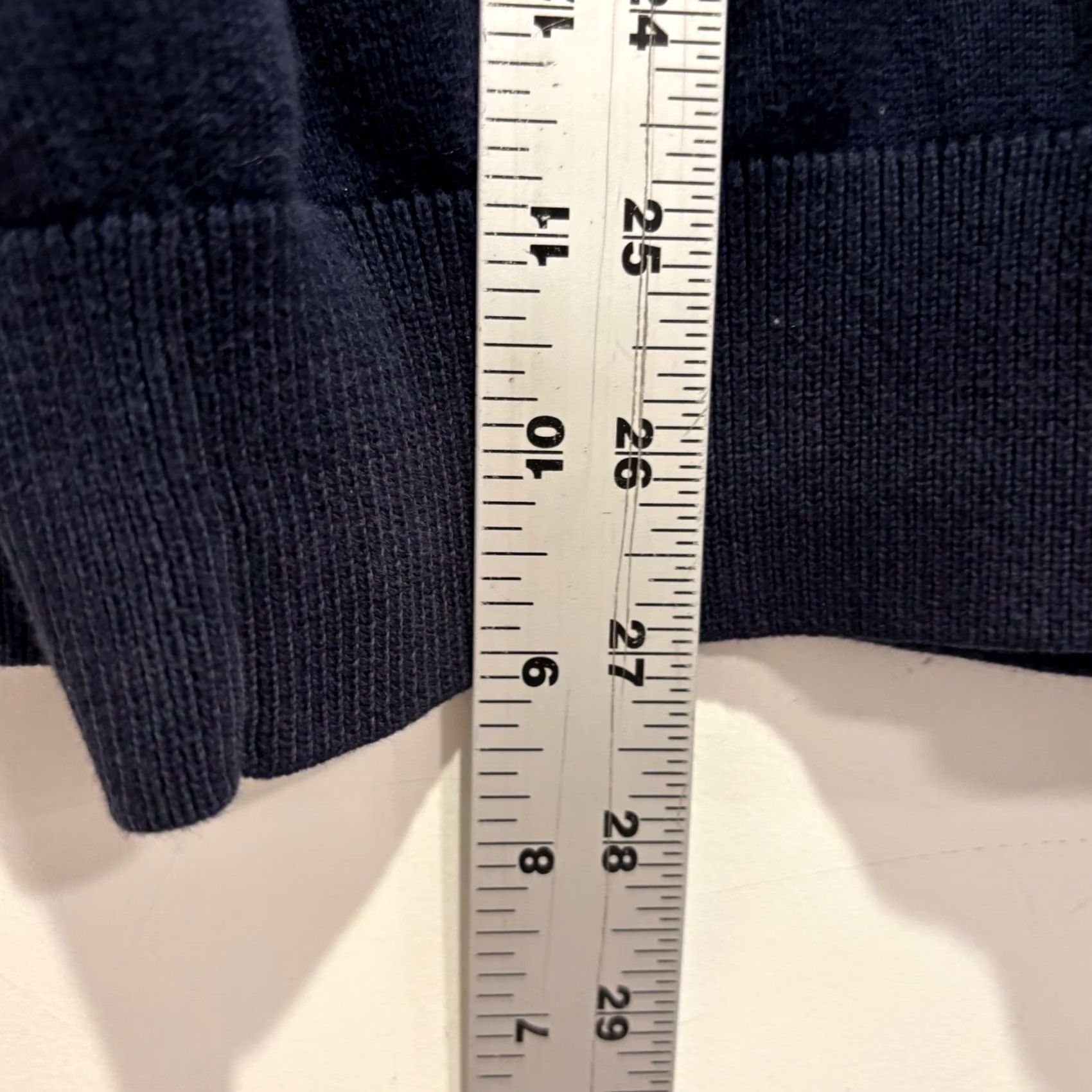Lacoste Sweater 1XL Blue Quarter Zip Knit Logo Mens, Men's — image 6 of 6