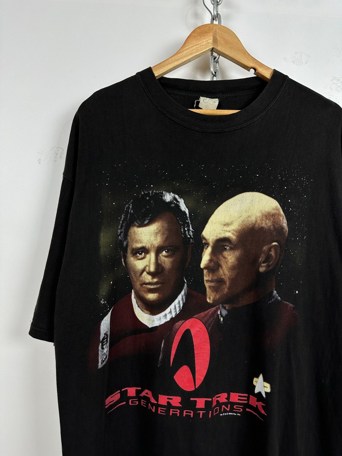 Star Wars 1994 Vintage Star Trek The Next Generation Captain Picard Size US XL / EU 56 / 4 - 5 Thumbnail