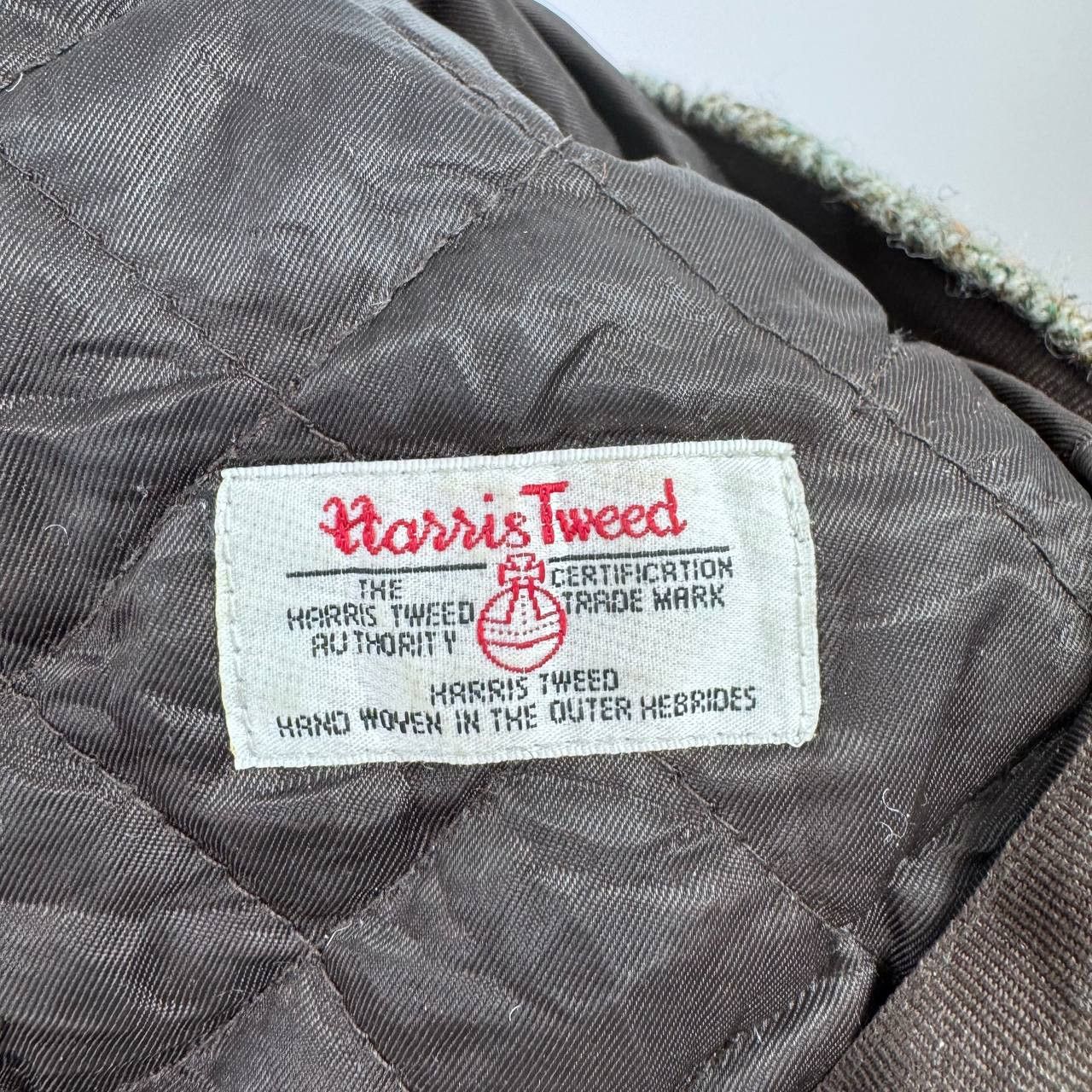 Harris Tweed Harris Tweed Wool Flat Cap Hat Herringbone Newsboy Size M Size 34 - 9 Thumbnail