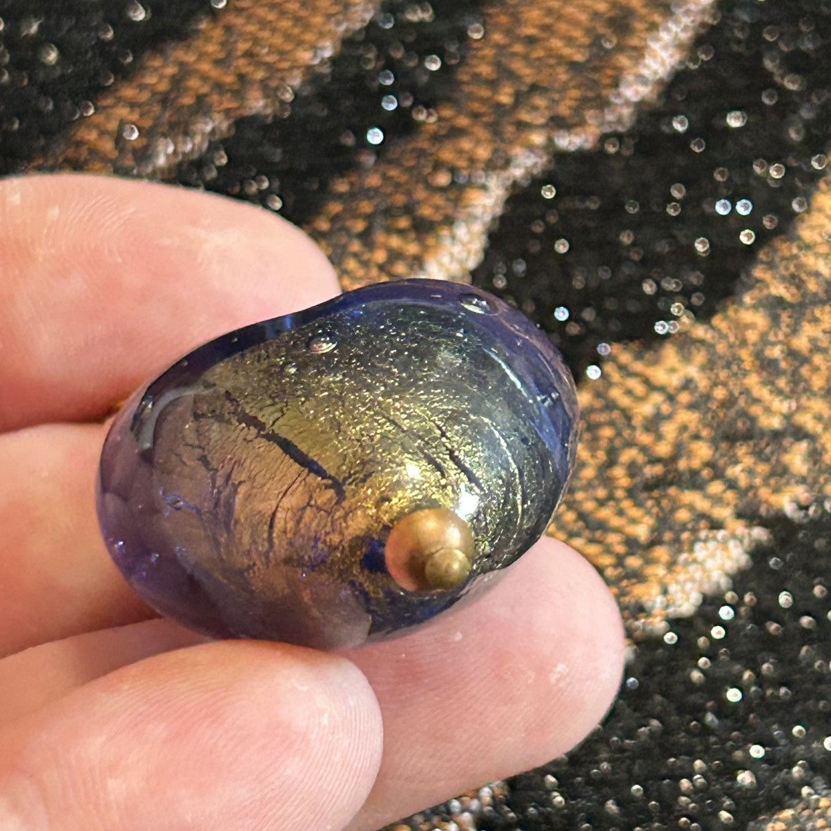 Handmade Handcrafted dichroic glass bubble heart pendant necklace Size ONE SIZE - 7 Thumbnail