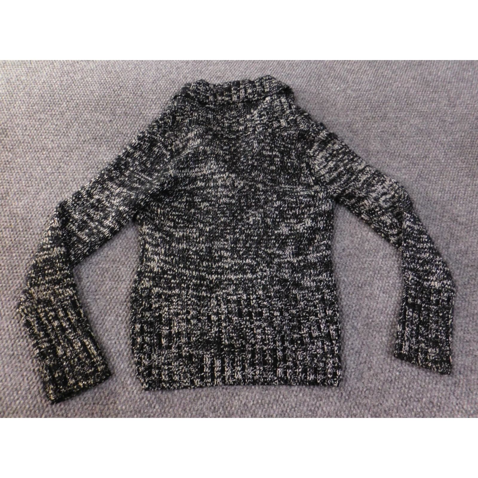 White House Black Market White House Black Market Sweater M Womens Pullover Knit Cowl Neck Black Acrylic Rib Knit Casual Size M / US 6-8 / IT 42-44 - 7 Thumbnail