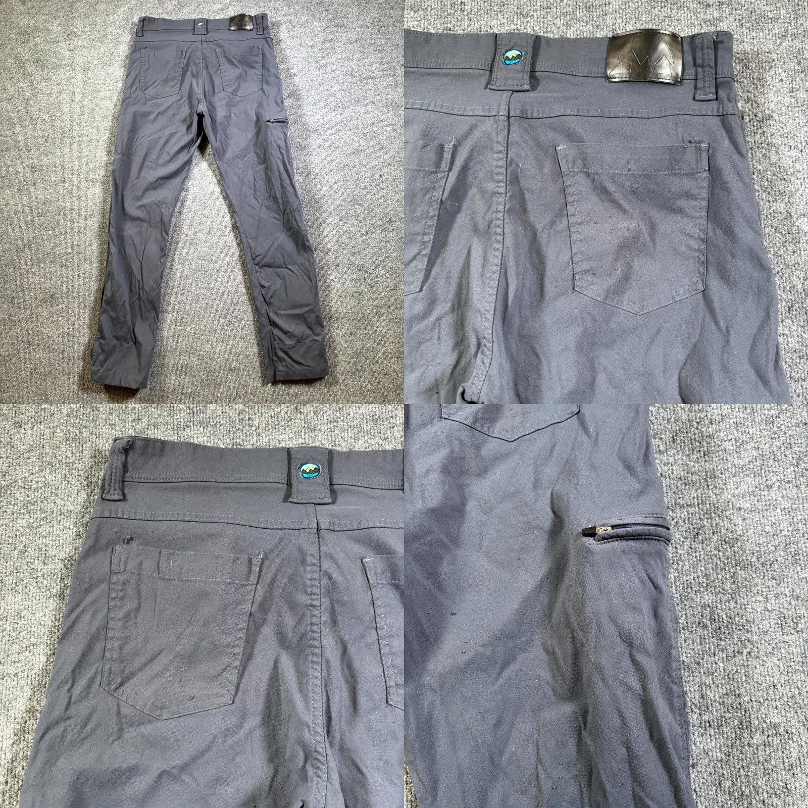 Wrangler Wrangler Windbreaker Pant Men 36x32 Gray Nylon Gorpcore Hiking Camping Stretch Size US 36 / EU 52 - 9 Thumbnail