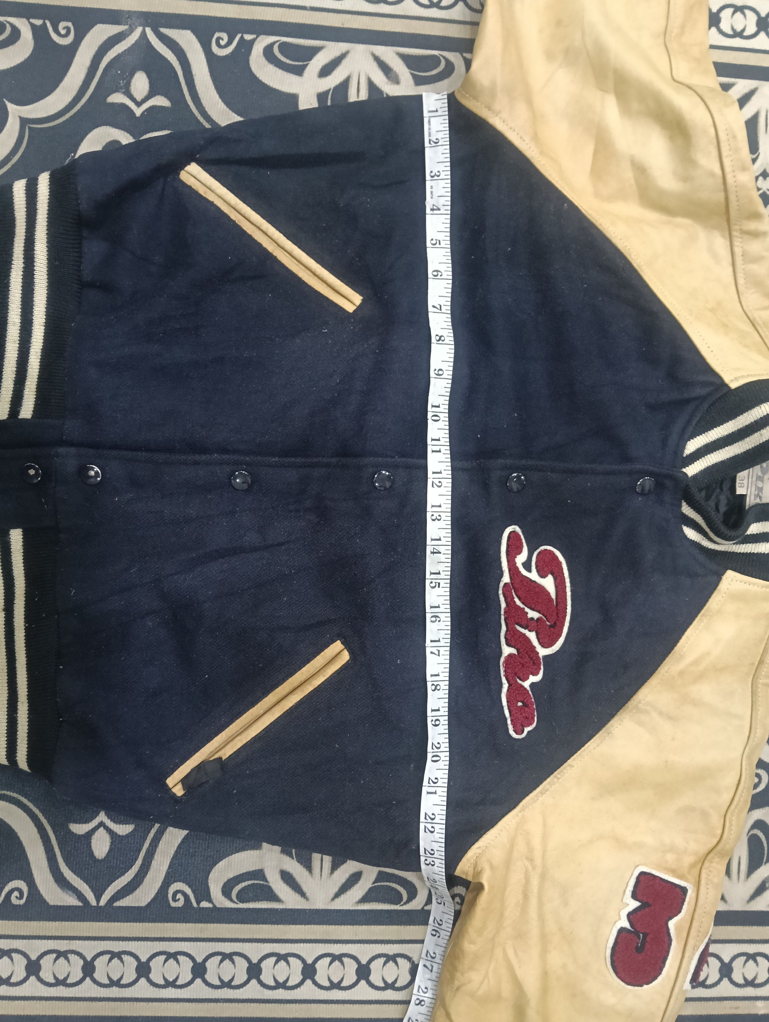 Errolson Hugh Vintage Piko Varsity Jacket Leather Sleeve Size US L / EU 52-54 / 3 - 14 Thumbnail