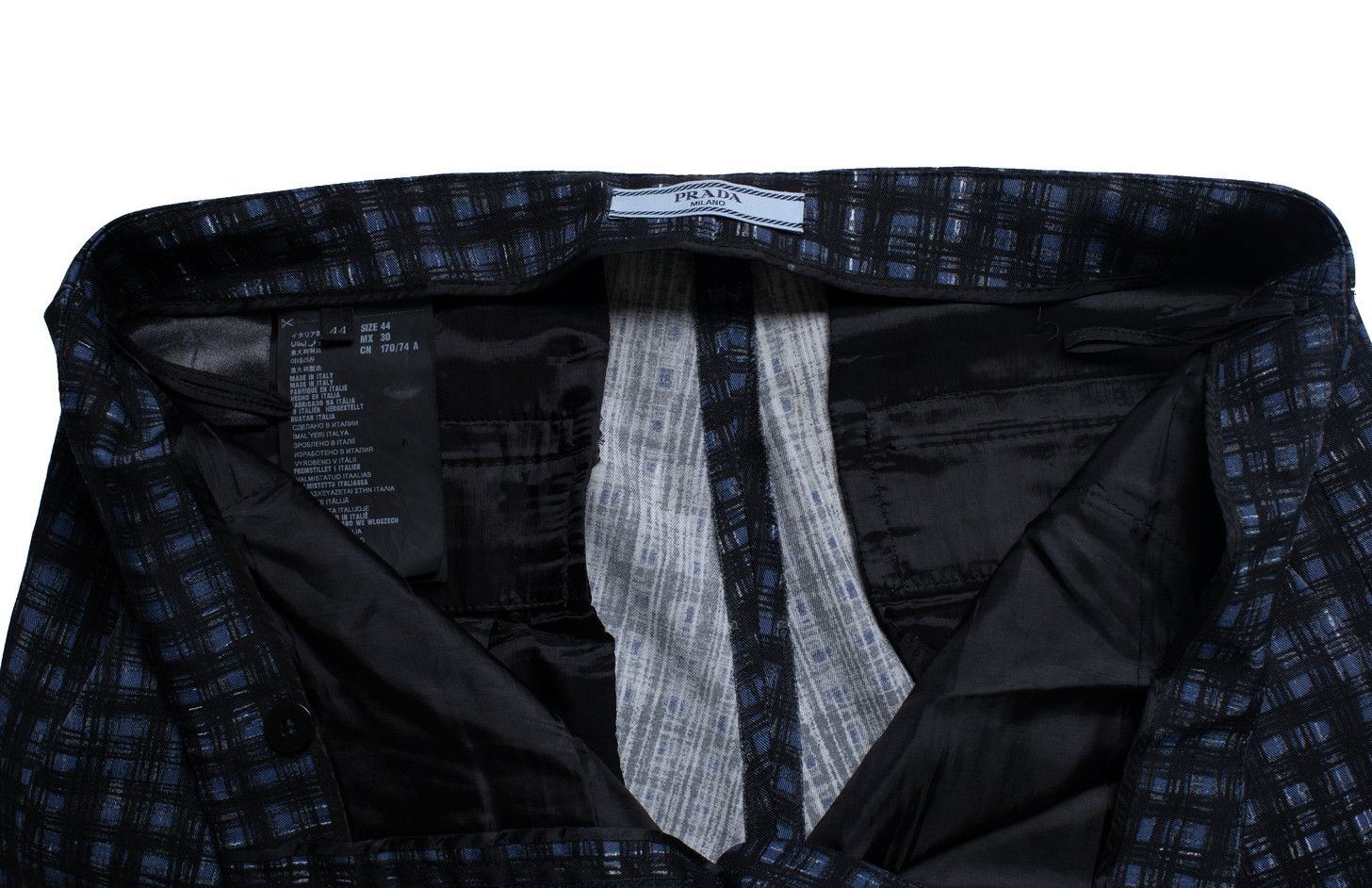 Prada Prada, graphic checkered printed pantalon Size 30" / US 8 / IT 44 - 5 Thumbnail