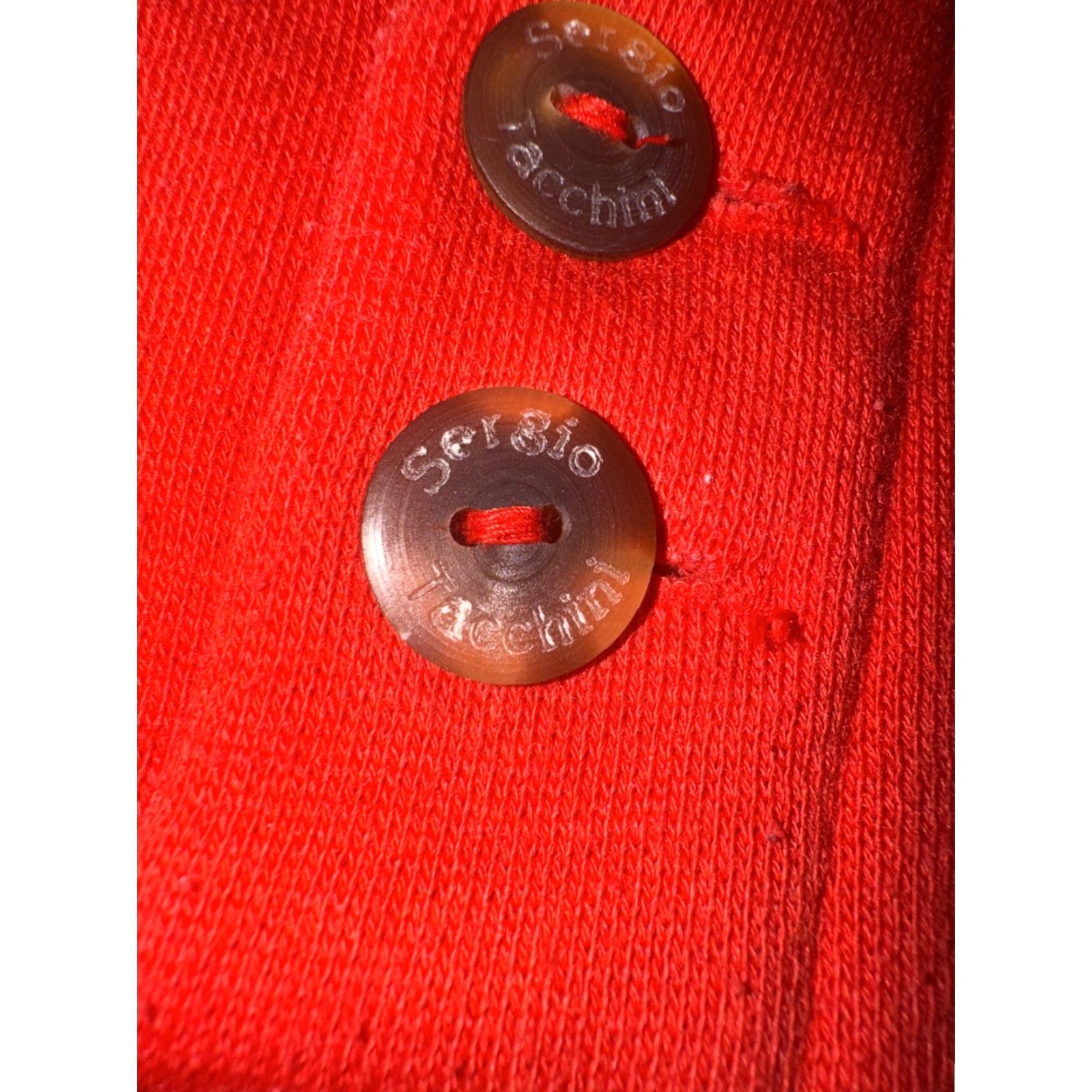 Sergio Tacchini VINTAGE Sergio Tacchini Sweatshirt Red Collared Pullover M 90s Mens Size US M / EU 48-50 / 2 - 5 Thumbnail