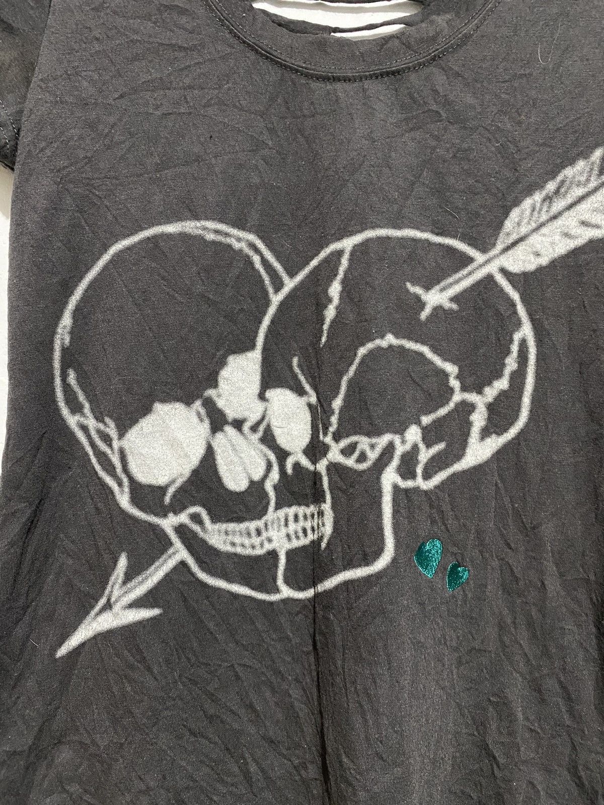 Hysteric Glamour Japanese Barak hearts skulls distressed lgb style tee Size US S / EU 44-46 / 1 - 3 Thumbnail