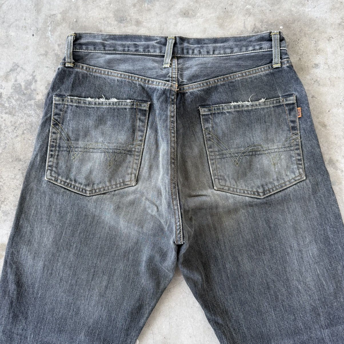 Edwin W32 Vintage Edwin Orange Tag Faded Black Denim jean Size US 32 / EU 48 - 9 Thumbnail