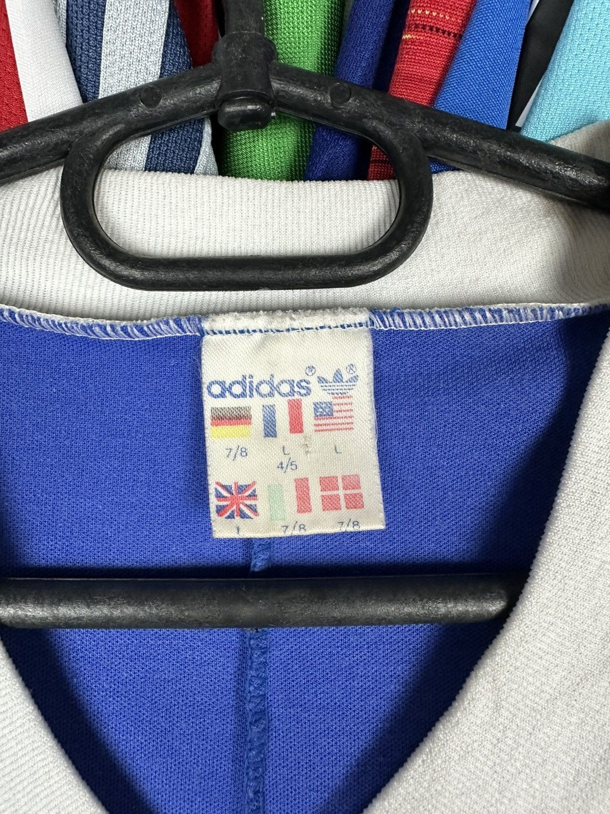 Adidas Vintage 80s-90s Adidas rare football jersey retro shirt Size US L / EU 52-54 / 3 - 12 Thumbnail