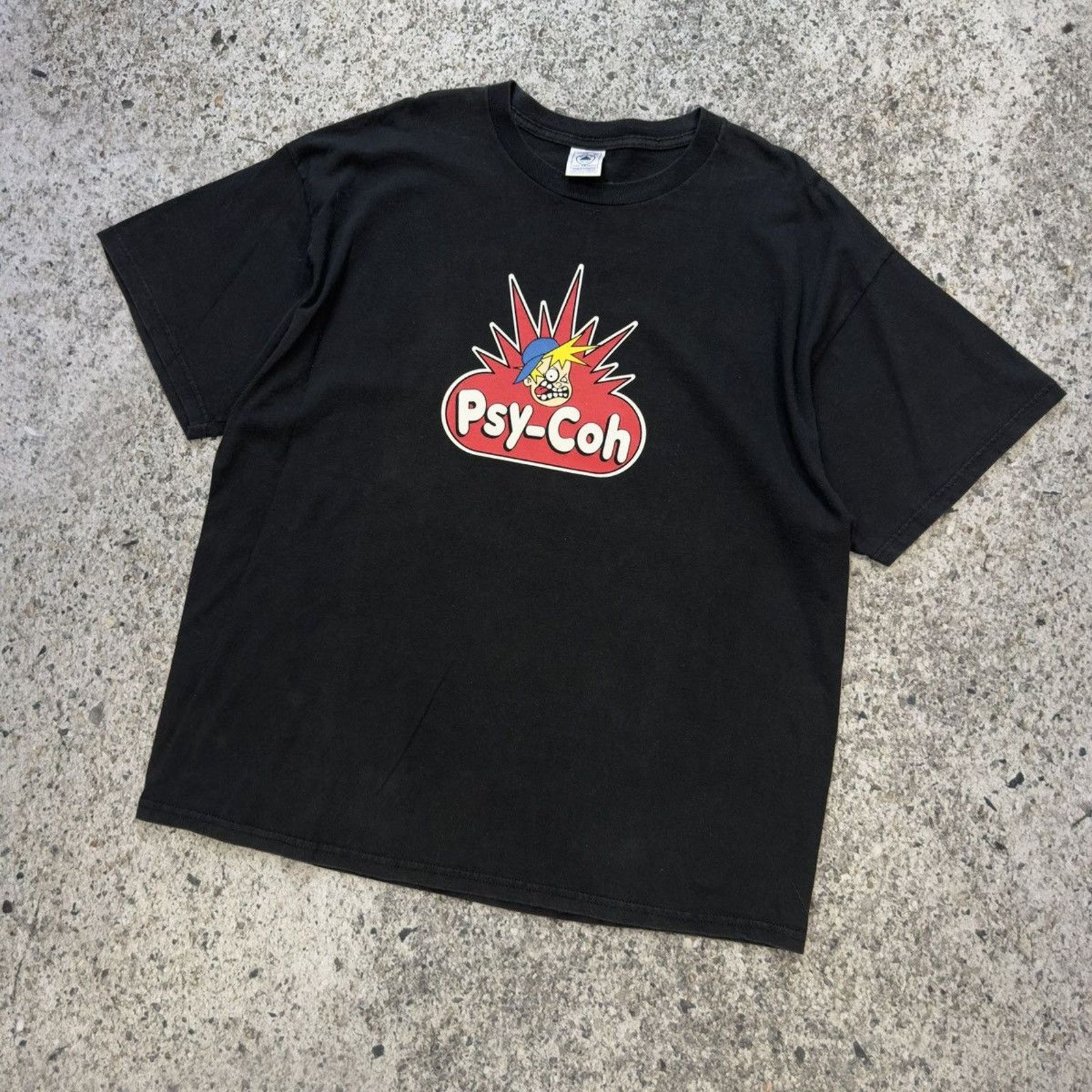 Vintage Faded Psy-Coh Psycho Playdoh Skate ERD Grunge Chrome Tee Size US XXL / EU 58 / 5 - 5 Thumbnail
