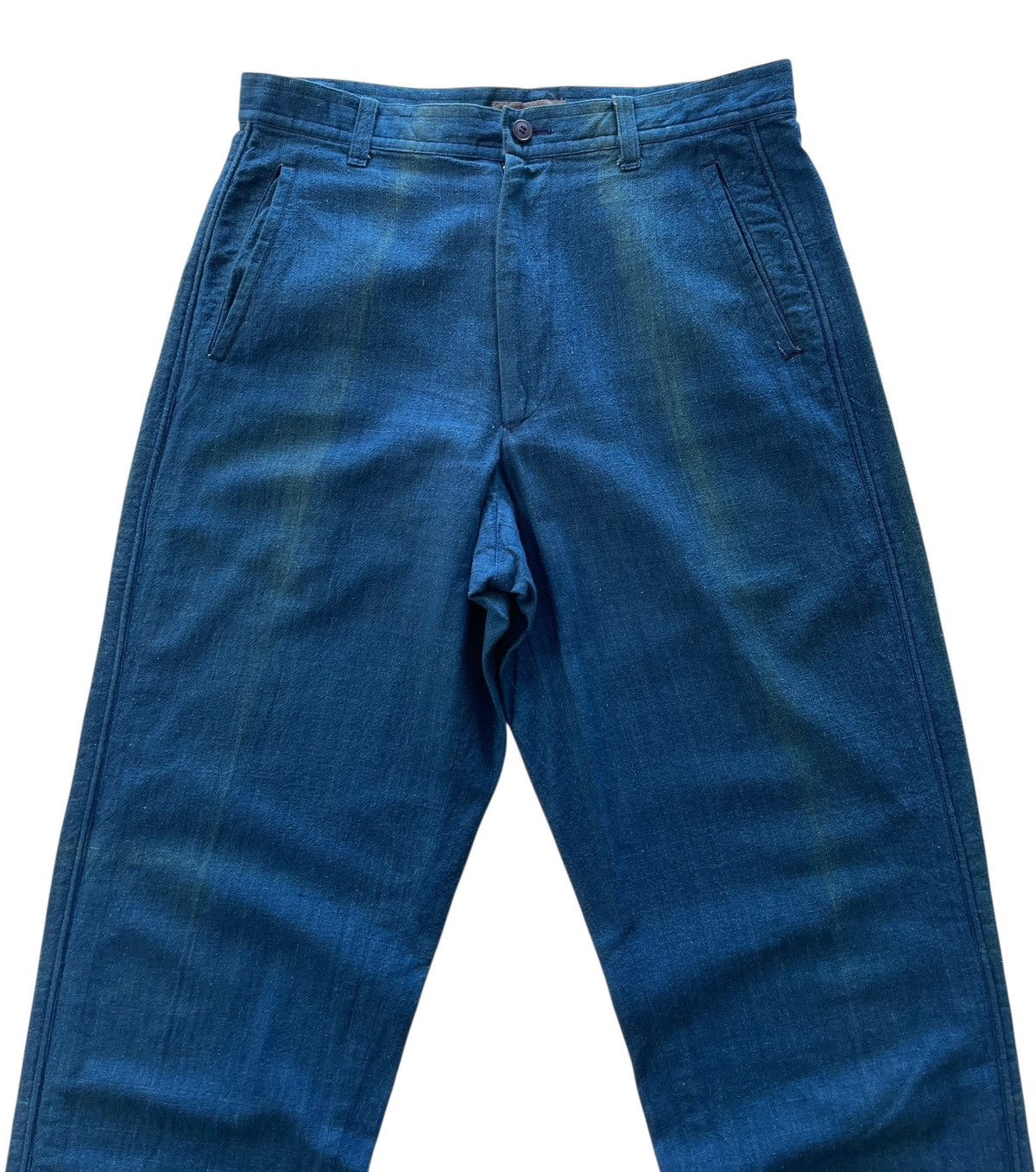 Issey Miyake 80s ISSEY MIYAKE MEN INDIGO TROUSERS PANTS Size US 31 - 3 Thumbnail