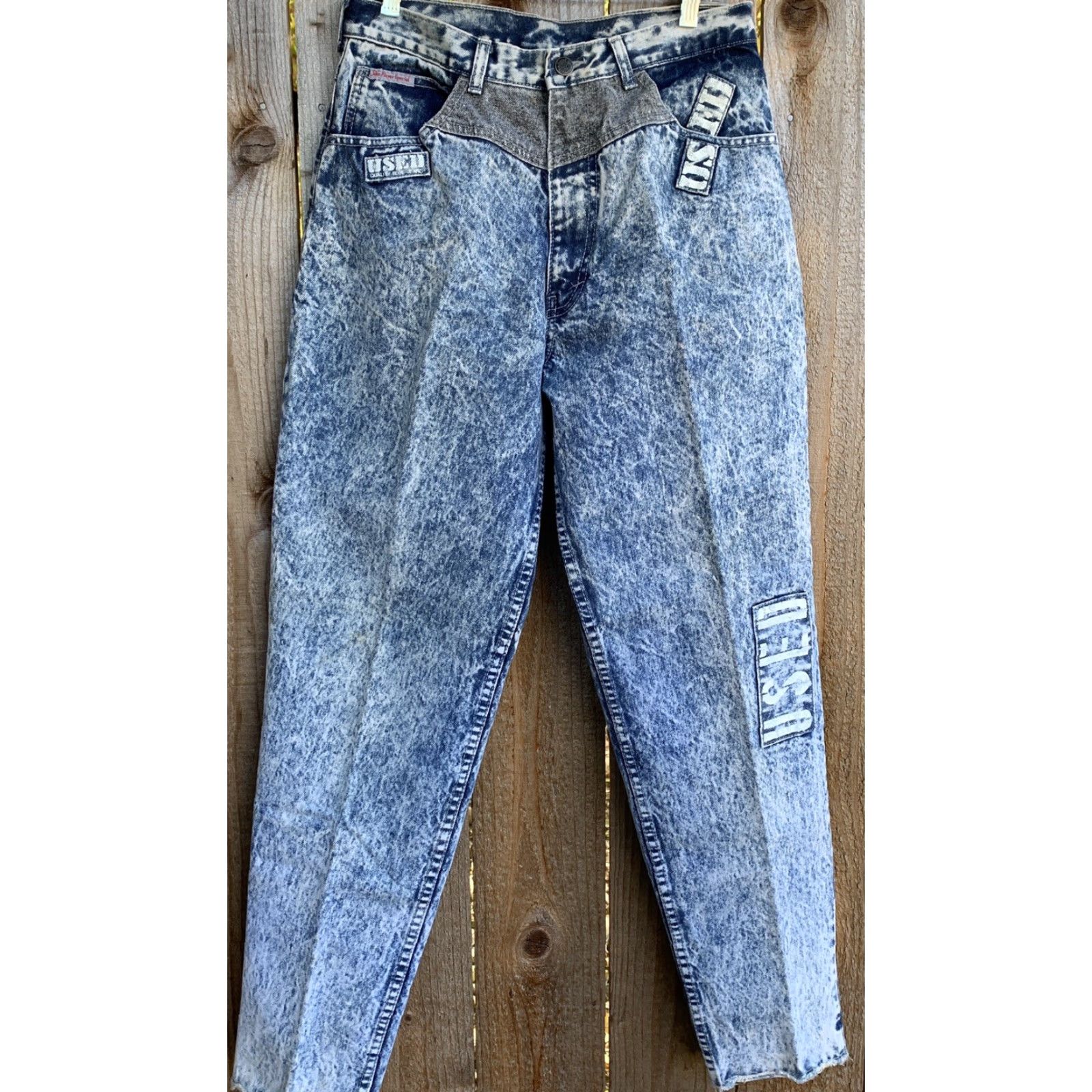 Vintage VINTAGE John Player Special Jeans Acid Wash Blue 31 Waist 30” 5-Pocket Denim High Waist Tight/Tapered Mens Size US 31 - 4 Thumbnail