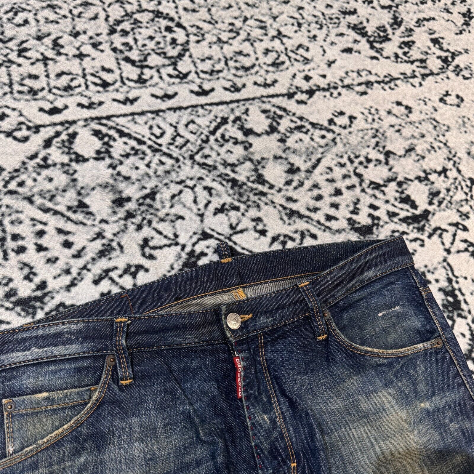Dsquared2 × Vintage Dsquared2 Blue Cotton Denim Pants Size 48 IT Faded Ripped Size US 35 - 5 Thumbnail