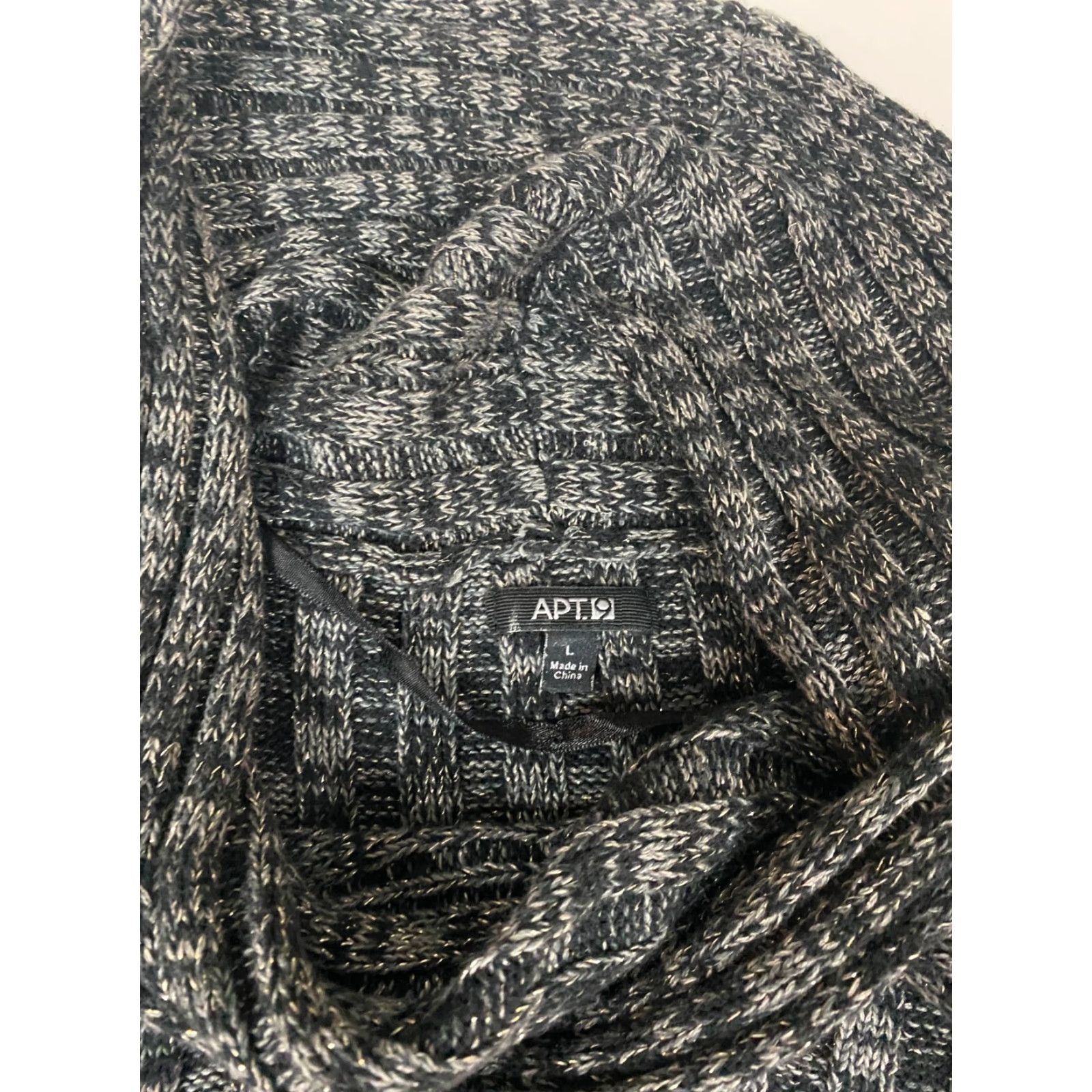 Apt. 9 Apt 9 Womens Sweater Pullover L Gray Dolman Sleeve Crew Neck Long Sleeve Modern Shirt Women Regular Size L Size L / US 10 / IT 46 - 4 Thumbnail