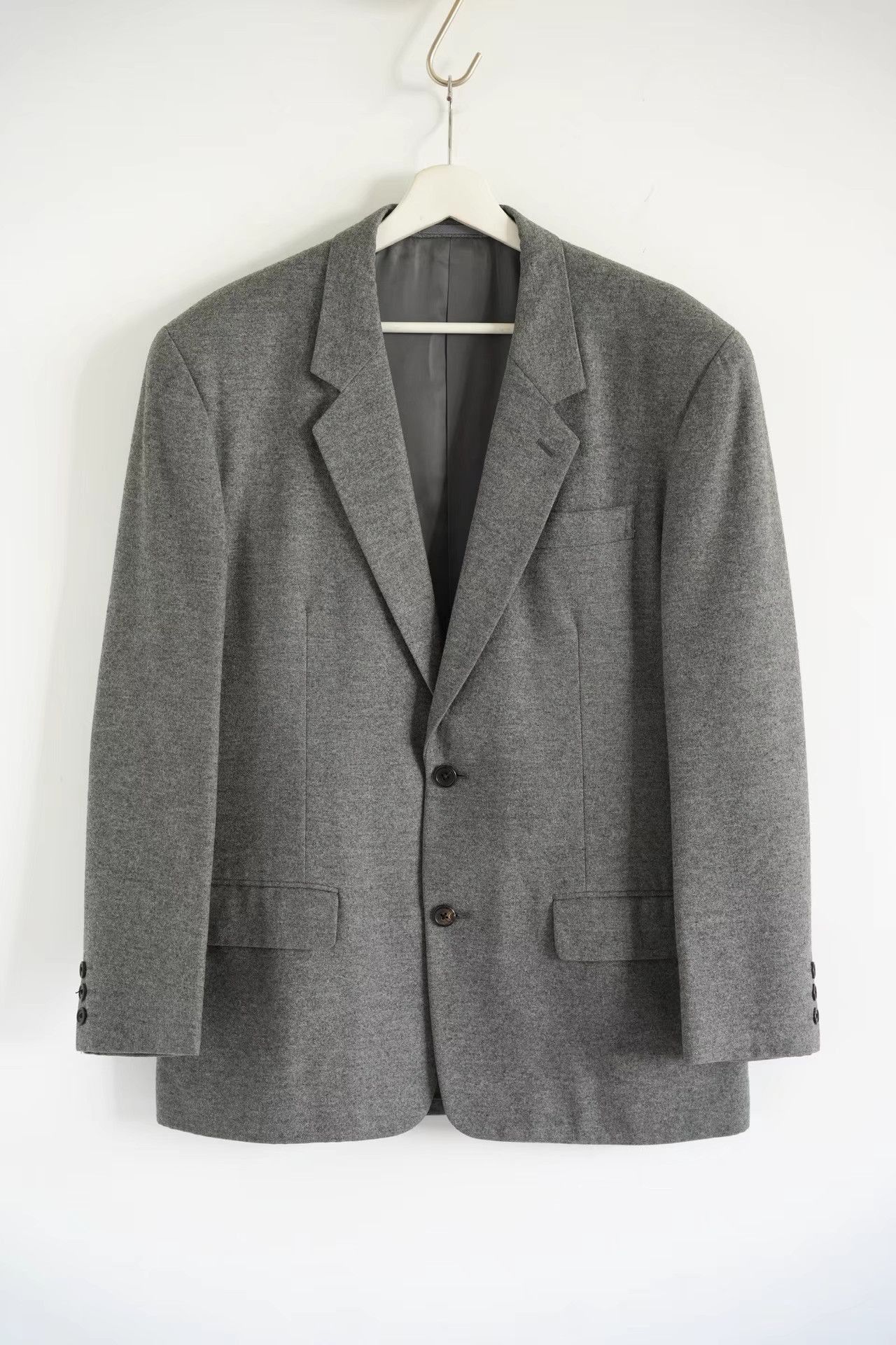 Yohji Yamamoto Gray Single-Breasted Blazer - Size M Size US M / EU 48-50 / 2 - 1 Thumbnail