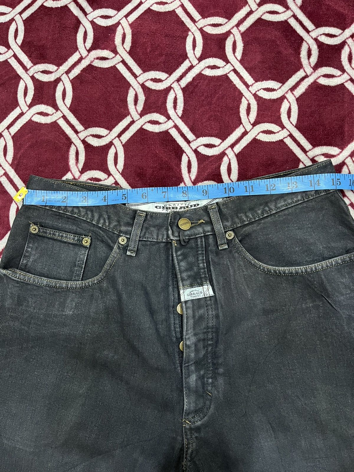 Marithe + Francois Girbaud Vintage Marithe Francois Girbaud MFG Black Faded Denim Size US 30 / EU 46 - 22 Thumbnail