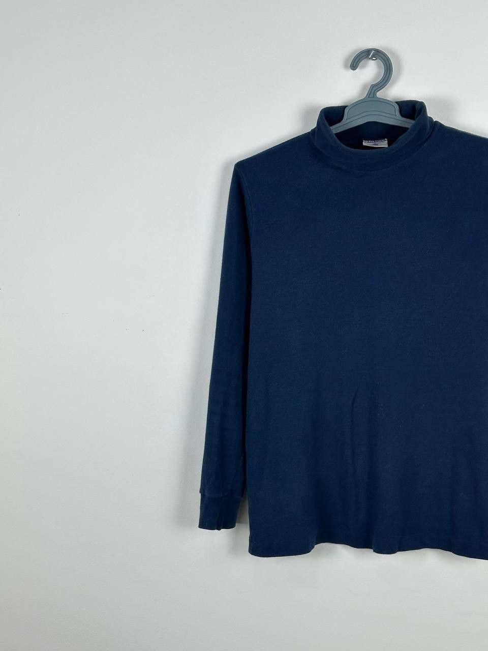 Sunspel × Vintage Vintage Sunspel Blue Cotton Turtleneck Size L Size US L / EU 52-54 / 3 - 2 Thumbnail