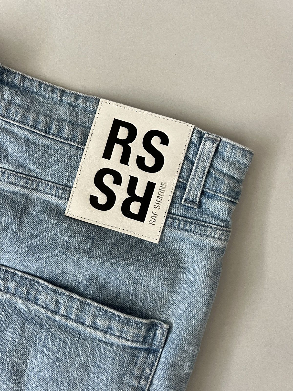 Raf Simons Raf Simons Blue Uneven Knee Patch Jeans Size US 32 / EU 48 - 5 Thumbnail
