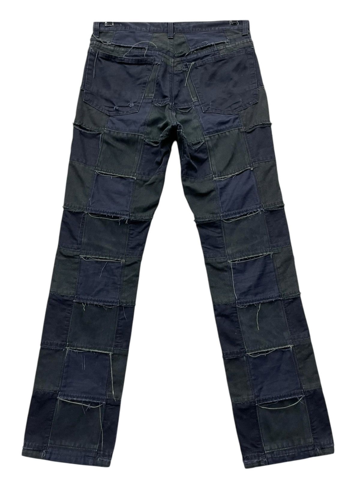 Comme des Garcons JUNYA WATANABE MANxCOMME DES GARCONS Fringe Patchwork Denim Size 28" / US 6 / IT 42 - 2 Thumbnail