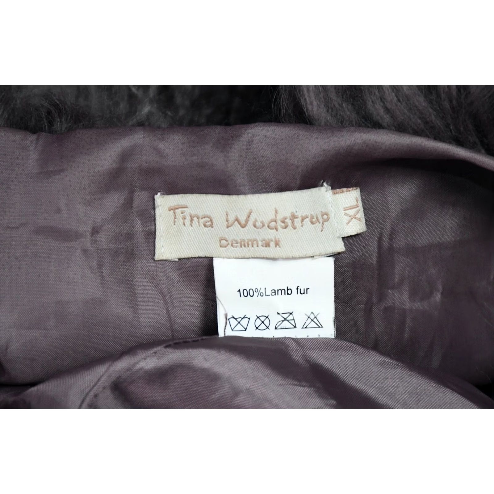 Vintage TINA WODSTRUP DENMARK 100% LAMB FUR WOMEN'S XL VEST Gray 50 cm Chest/19.69 in Length 21.65 in Back Casual Fall Spring Summer Winter 100% GENUINE Size XL / US 12-14 / IT 48-50 - 6 Thumbnail