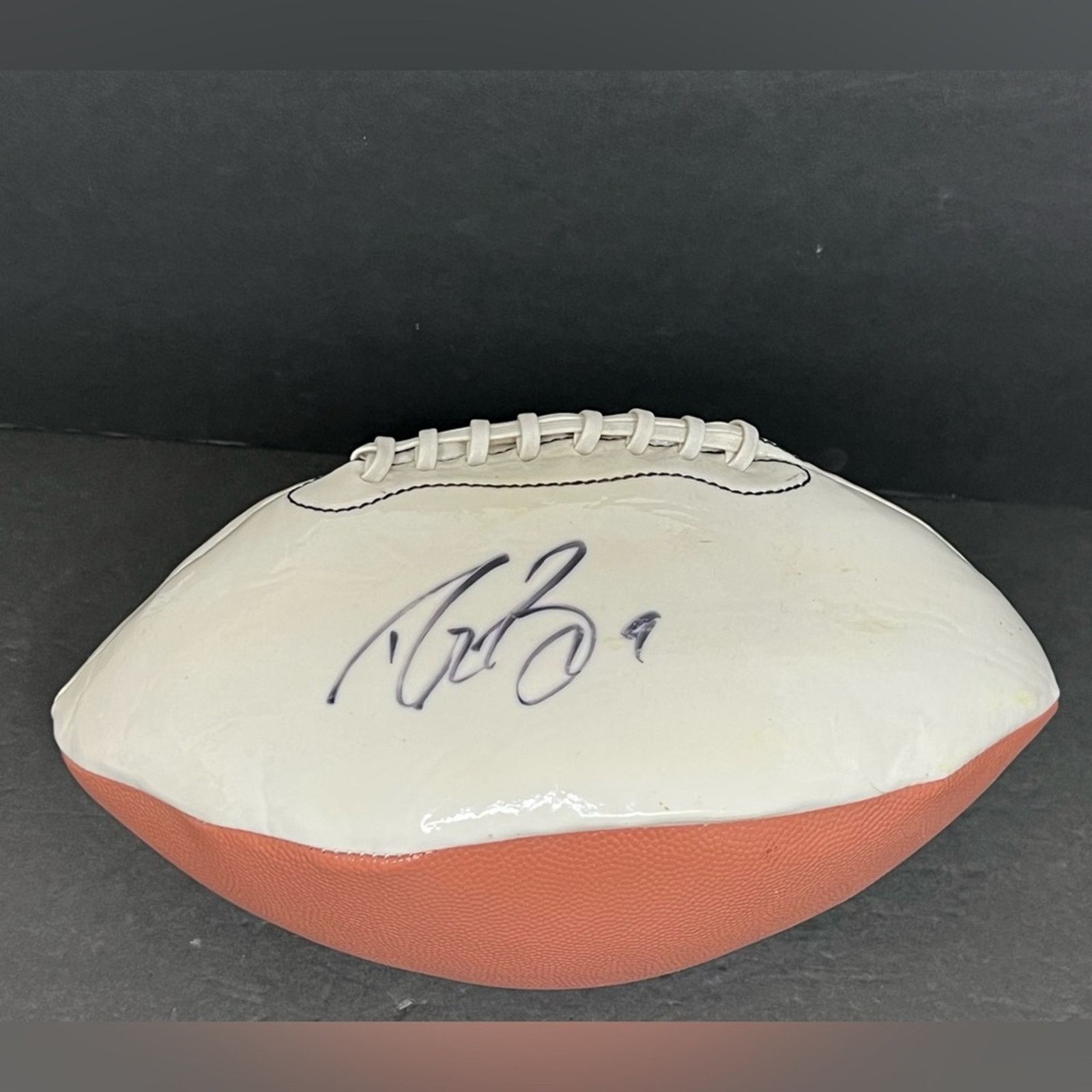 NFL Drew Brees Autographed New Orleans Saints Full-Size Football Size ONE SIZE - 2 Thumbnail