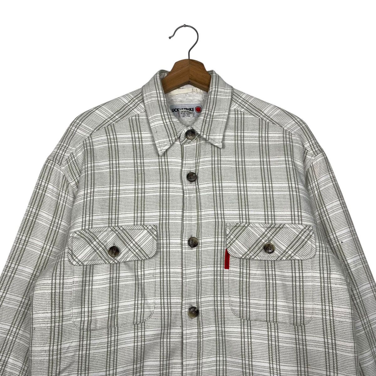 ICON Motorsports Vintage 90s Lucky Strike Sherpa Lining Button Jacket Size US M / EU 48-50 / 2 - 2 Thumbnail