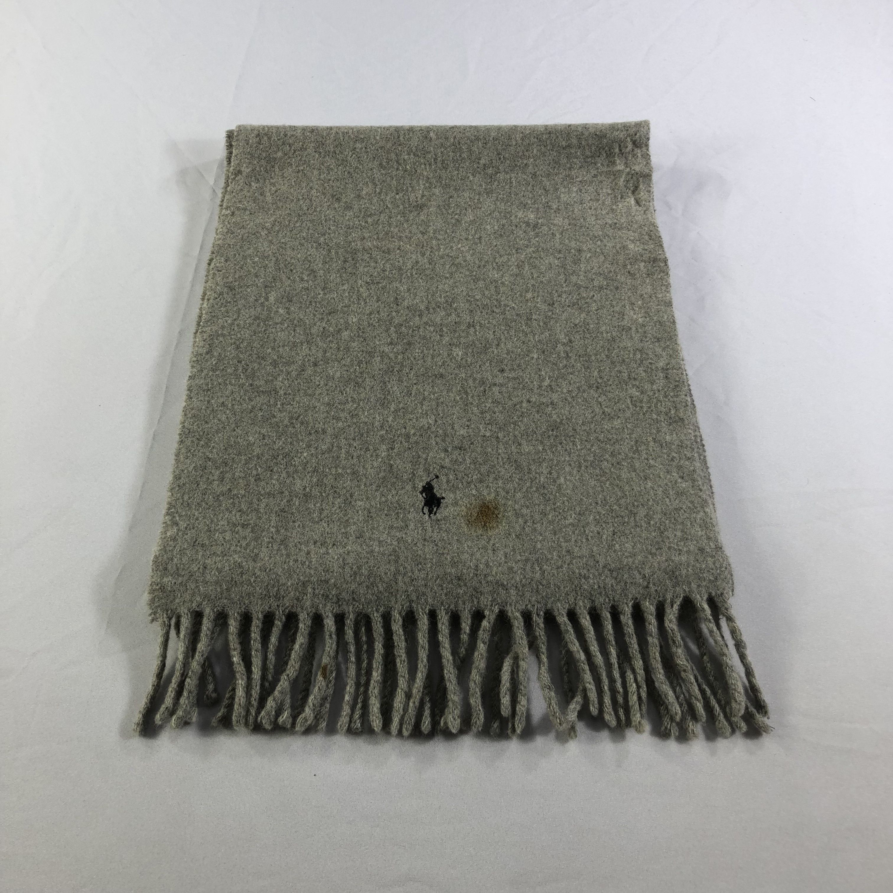Polo Ralph Lauren Polo Ralph Lauren Plain Wool Scarf Muffler V1675 Size ONE SIZE - 2 Thumbnail