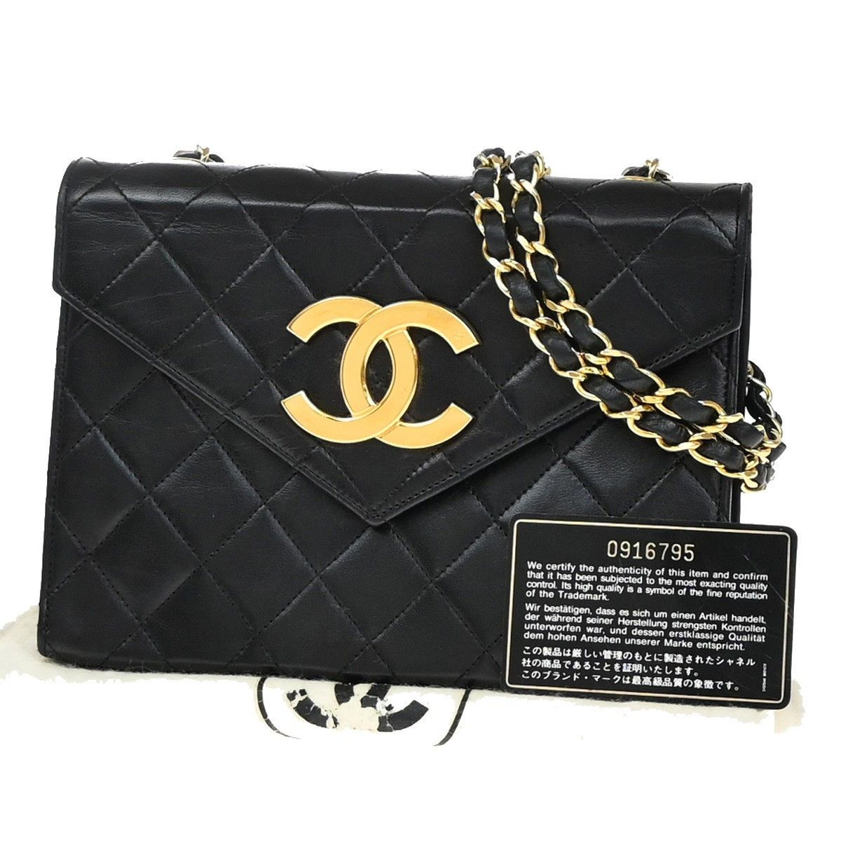Chanel Chanel Vintage CC Mini chain Shoulder Bag Leather Size ONE SIZE - 1 Thumbnail