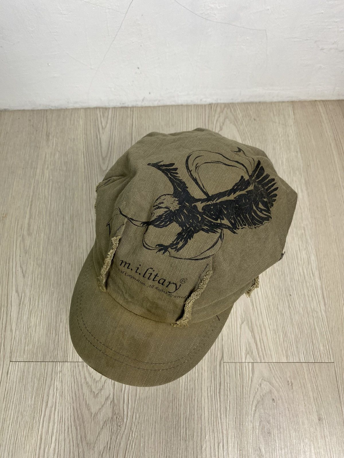 If Six Was Nine × Japanese Brand × Le Grande Bleu (L.G.B.) 2000s Distressed military hat Size ONE SIZE - 2 Thumbnail
