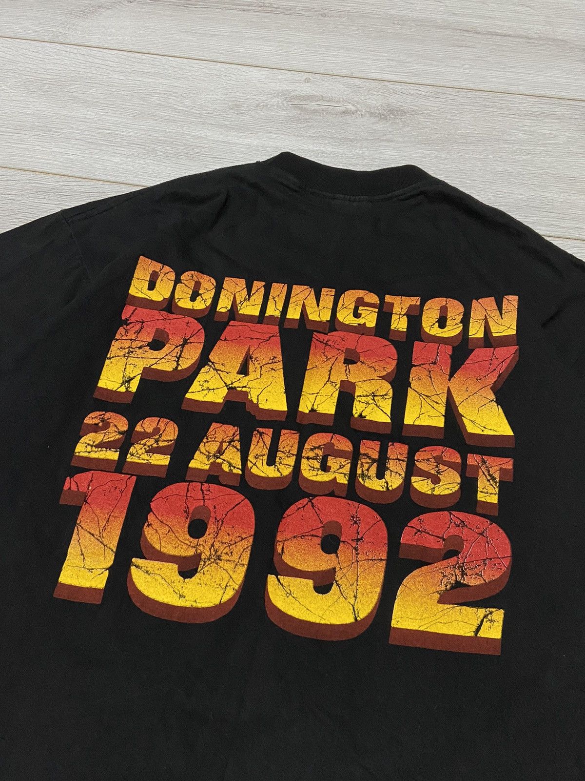 Band Tees Iron Maiden Slayer 1992 Monsters of Rock Donington Park Size US XL / EU 56 / 4 - 7 Thumbnail