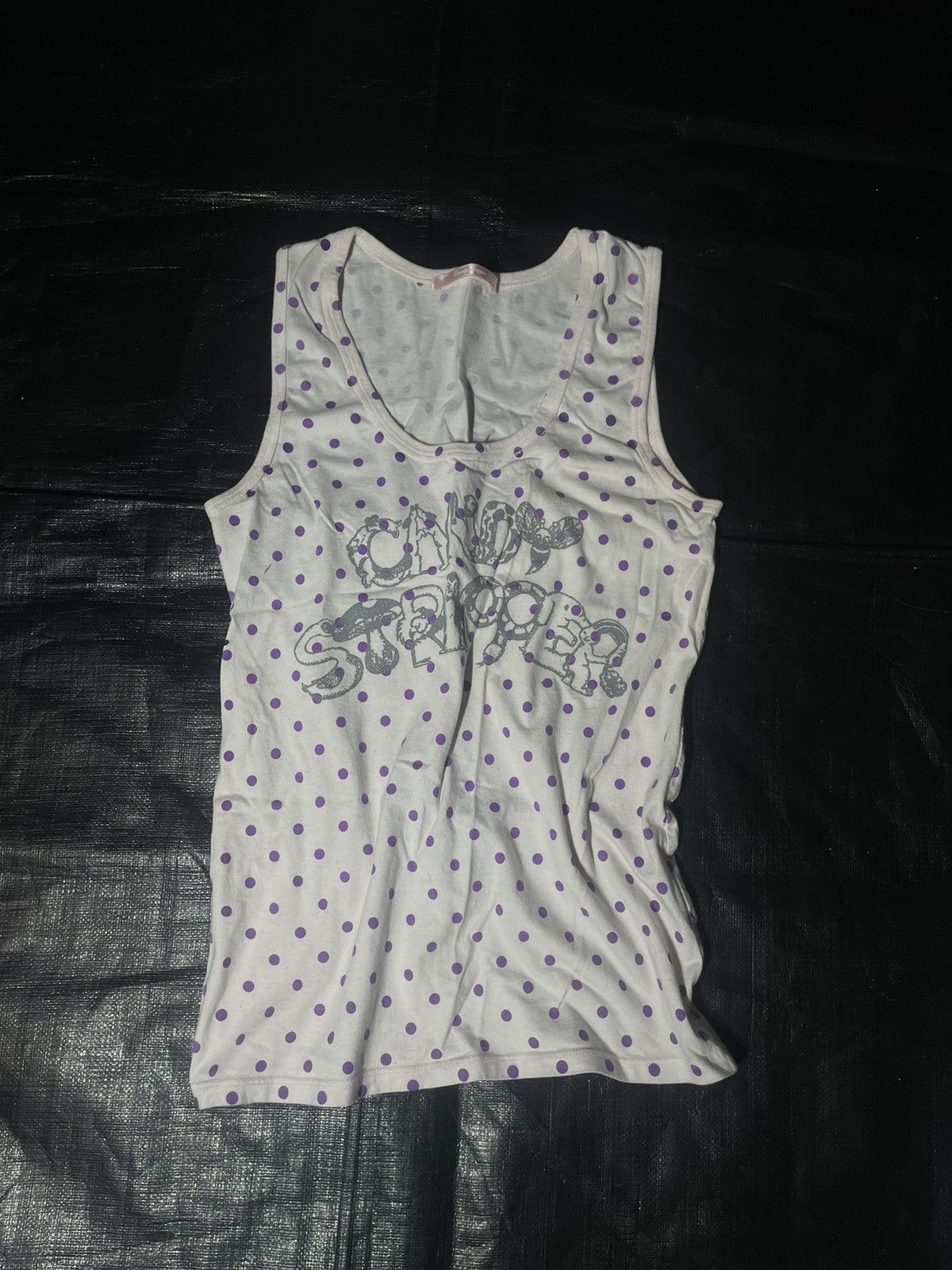 Japanese Brand Candy Stripper Polka-Dot Graphic Tank Size S / US 4 / IT 40 - 2 Thumbnail