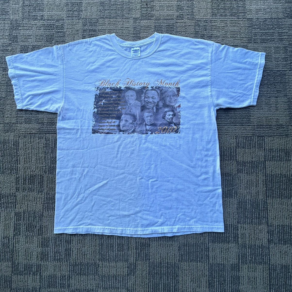 Vintage Early 2000’s Black History Month White T-shirt Size US XL / EU 56 / 4 - 1 Thumbnail