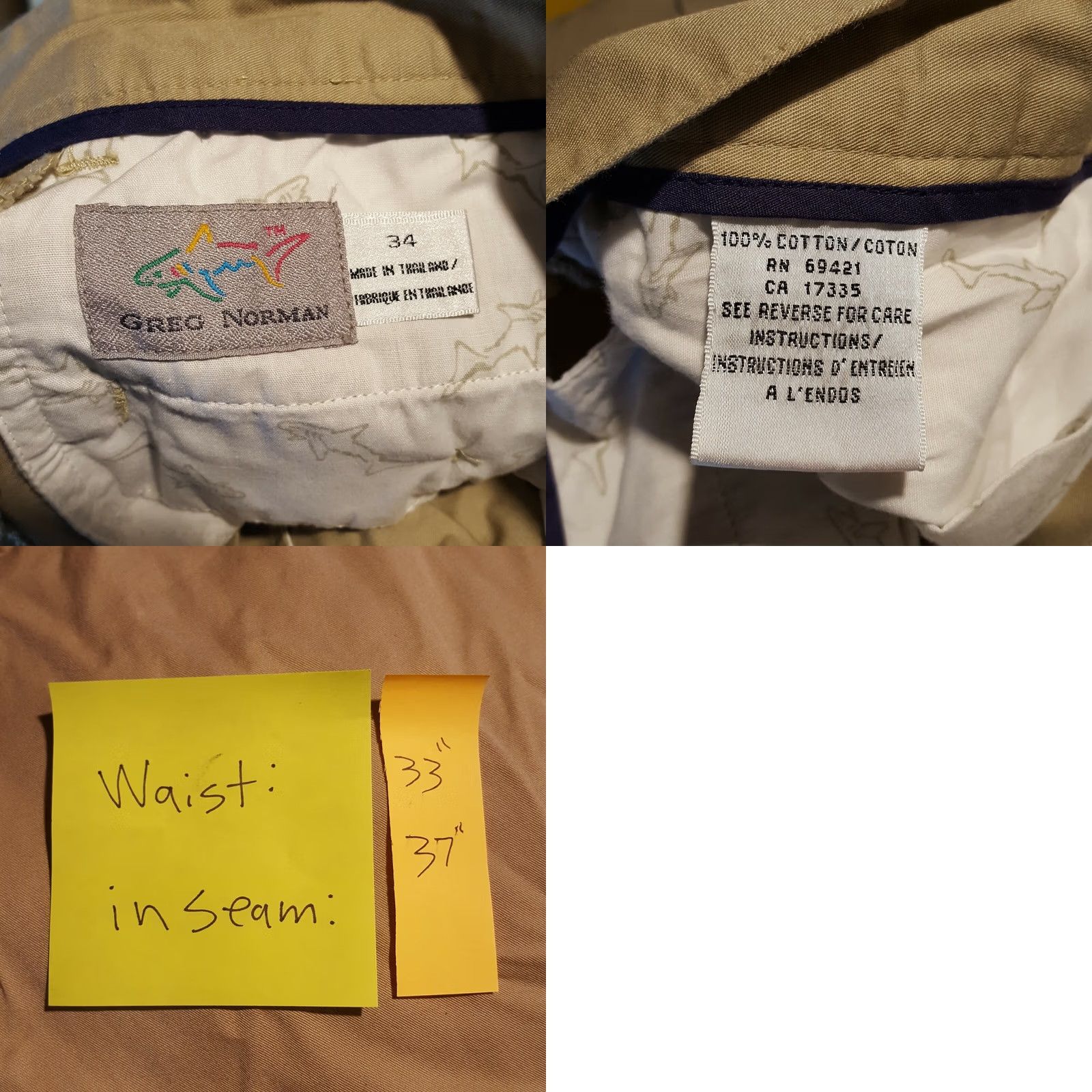 Vintage VINTAGE Greg Norman Golf Pants Shirt? Size US 33 - 8 Thumbnail